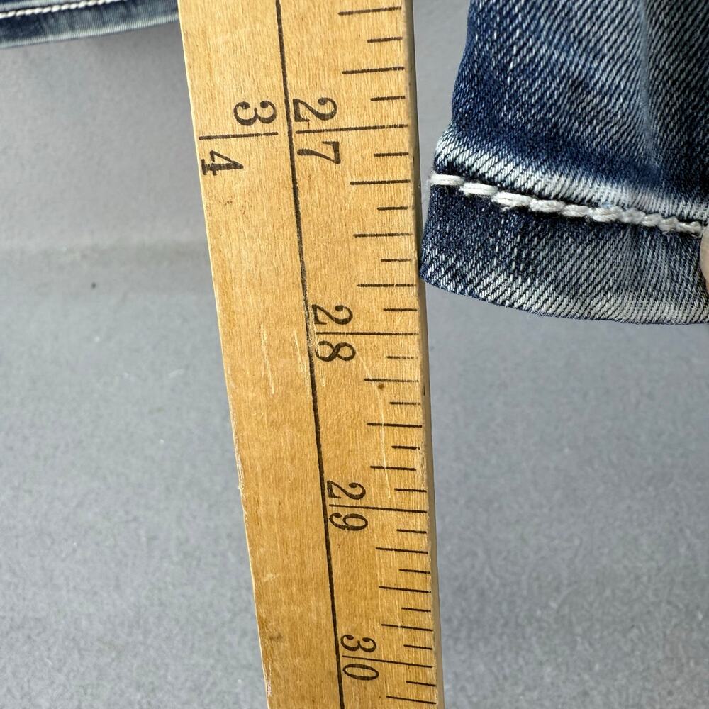 BKE Denim Culture Jeans Womens 32 (14) Blue Straight leg Mid Rise Preppy Casual - Picture 13 of 14